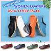 Женские модные дышащие лоферы, летние повседневные кожаные туфли на плоской подошве, сандалии, весенне-осенние пляжные тапочки, мокасины