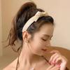 Anti-slip Bowknot Headband Solid Color Bow Hair Bands Sweet Korean Hair Hoop  Party