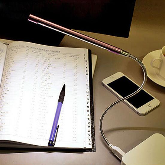 Гибкий ночник с 10 светодиодами для USB-подсветки клавиатуры, для чтения, для ноутбука, ПК