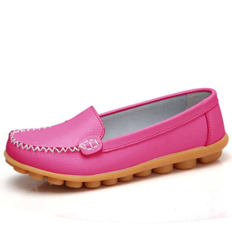 Модные женские туфли Zanpace из натуральной кожи, женские мокасины, мокасины для мам, мягкие повседневные женские туфли для вождения, балетки, туфли на платформе