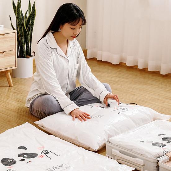 Long Lasting Vacuum Storage Bag Good Sealing Useful Multifunctional Quilt Clothes Organizer Compression