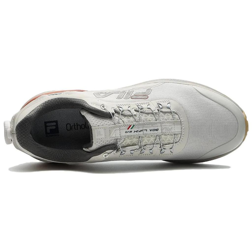 FILA BOA LYNX EVO Textile , Synthetic Leather , TPU Low top Casual Running Shoes Men's Silver Gray (Unisex) Running Shoes A12M331205FPS