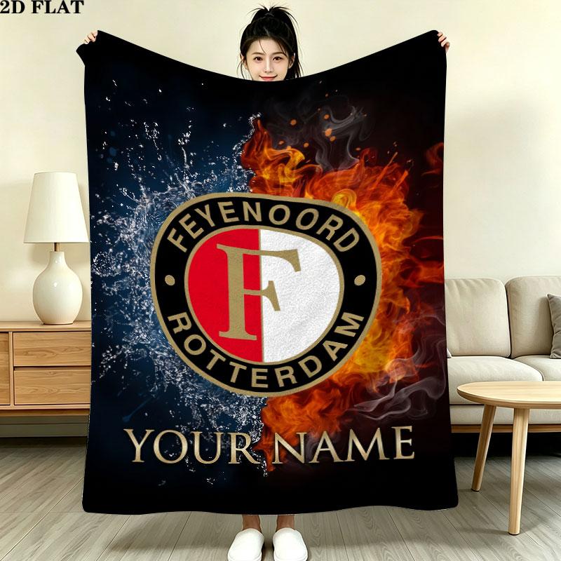 Custom Feyenoord Blanket, High quality Comfortable for All Seasons, Home Decor, Warmth and Comfort