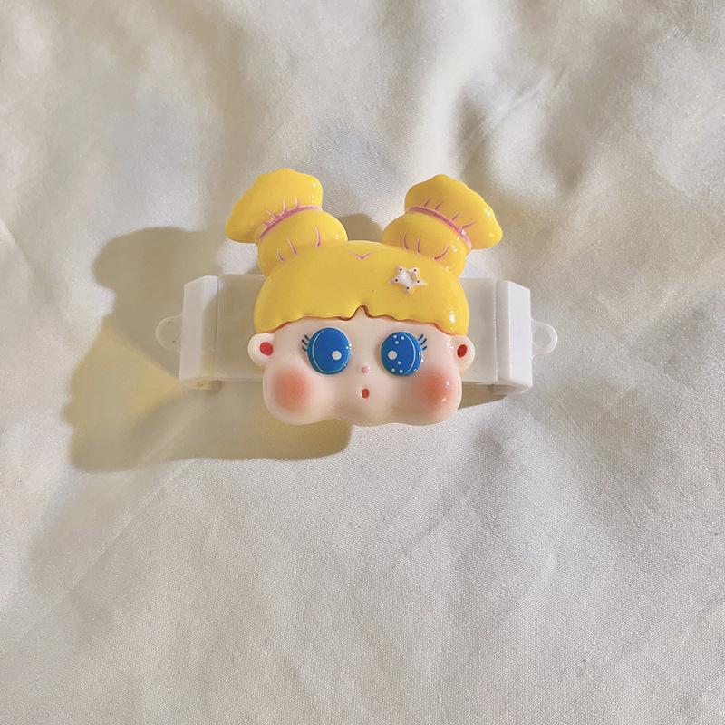 Kawaii Универсальный ремешок с зажимом для телефона, милый мультяшный длинный ремешок через плечо для женщин и девочек, нескользящий ремешок для телефона