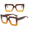 Retro Anti-Blue Light Glasses Transparent Plain Glasses Ins Square Eyeglasses  Party Props