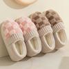 Bag Heel Cotton Slippers Women's Winter New Home Velvet Warm Cotton Drag Couple Fluffy Cotton Shoes Fluffy Slippers