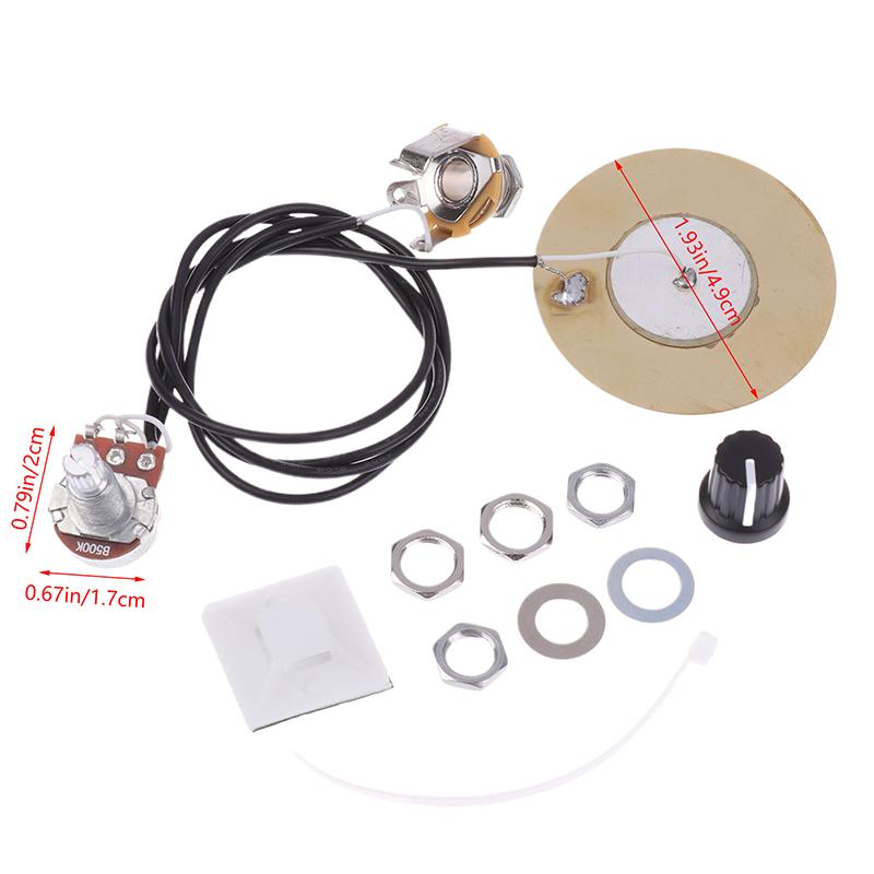 Metal Pickup Piezo Contact Microphone Transducer Prewired Amplifier Pickups For Guitar Violin Banjo Replacement Parts