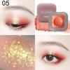 Одноцветный водонепроницаемый перламутровый оттенок теней для век с блестками для макияжа