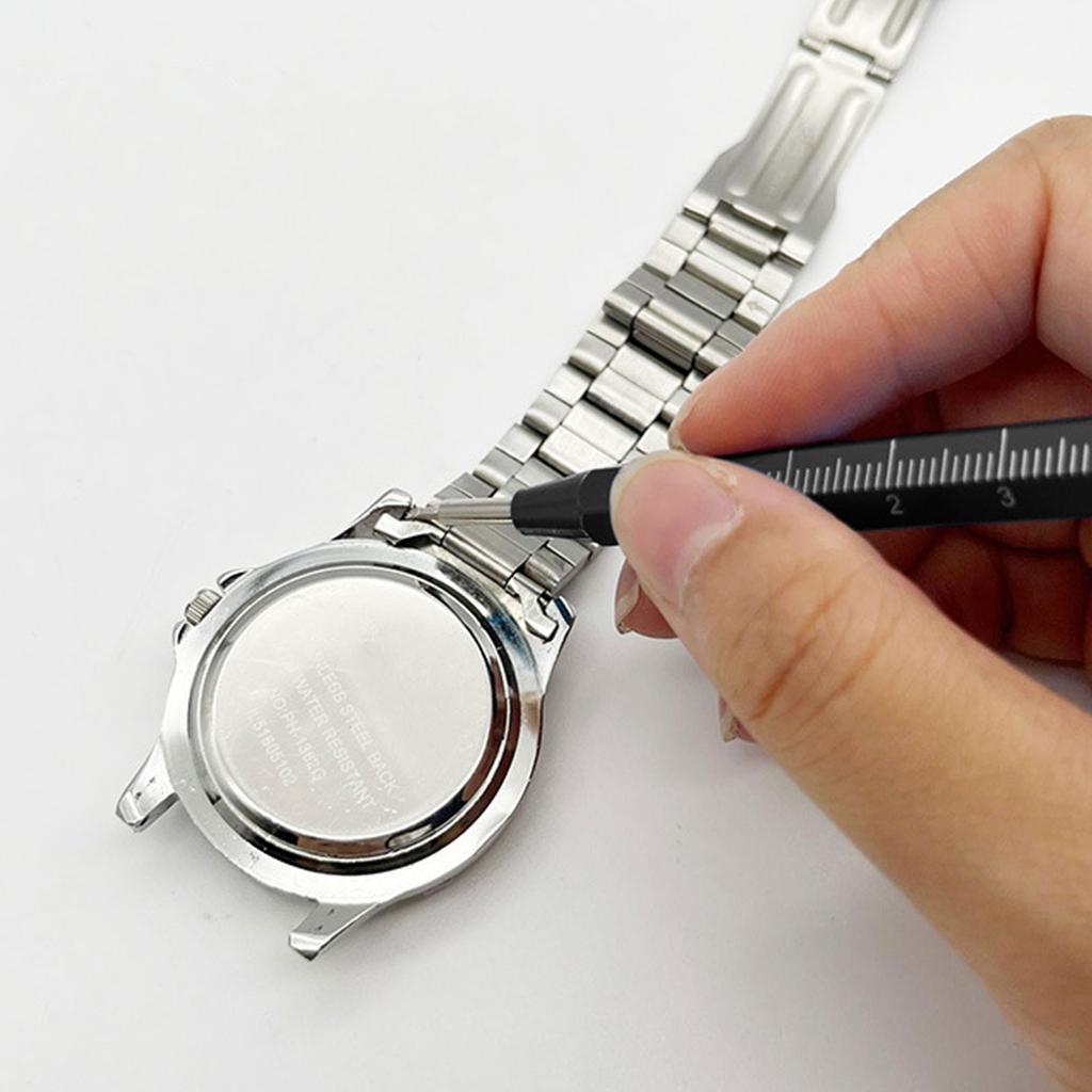 Инструмент для снятия ремешка для часов из углеродистой стали со шкалой. Простая установка и разборка, многоцелевой ремонт ремешка для часов.
