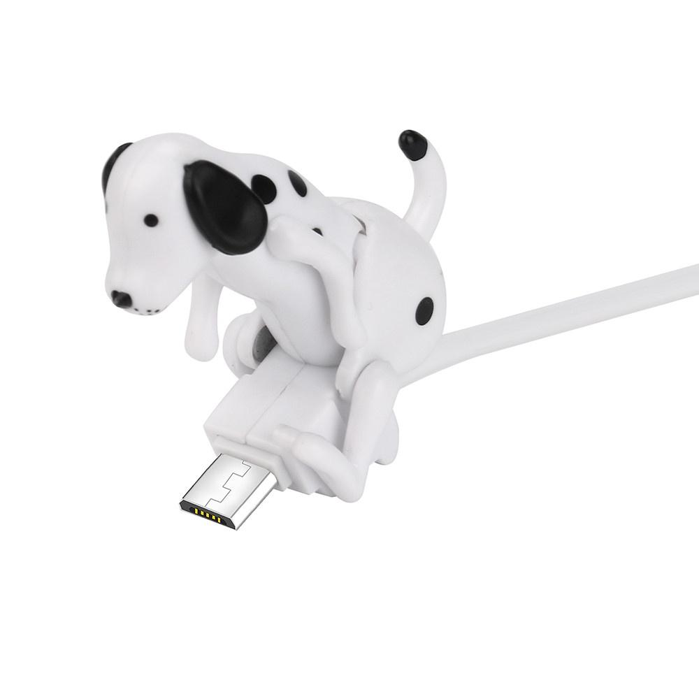 Мини Милая Игрушка Собака, Делающая Движения, Зарядное Устройство для Кабеля Смартфона, Линия для Зарядки Данных 1 м для Android-устройства Por