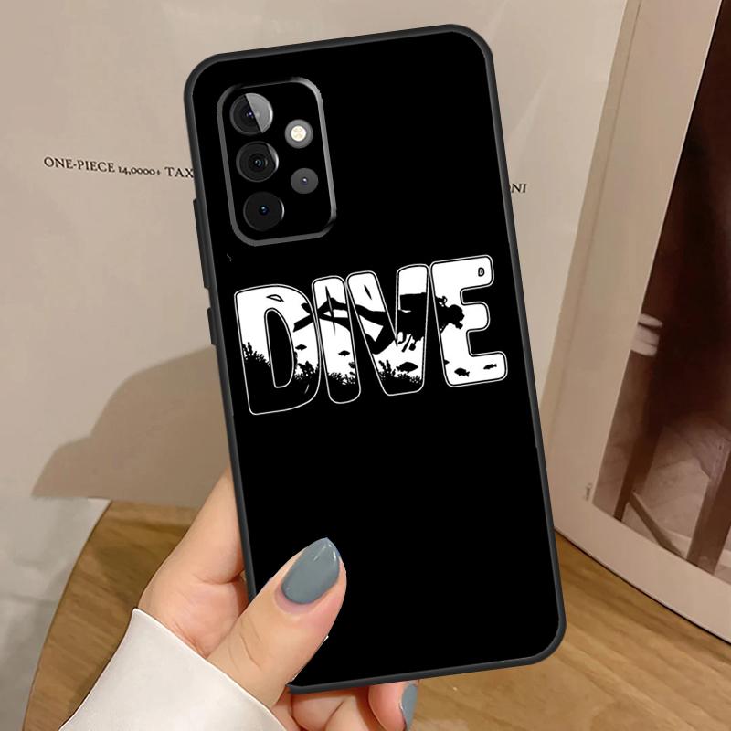 Scuba Diver Diving Case For Samsung Galaxy A56 A36 A16 A06 A13 A33 A53 A52 A32 A12 A54 A34 A14 A35 A55 A17 A15