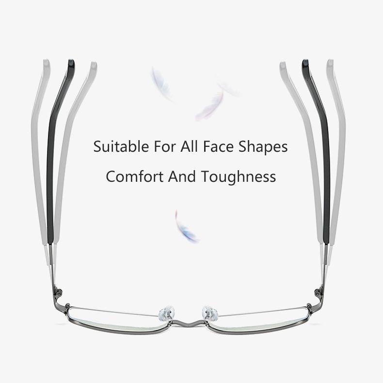 Лидер продаж, металлические + 1,0 1,5 2,0 2,5 3 3,5 4,0 очки с защитой от синего луча, деловые мужские очки для чтения с дальнозоркостью, оптические для чтения