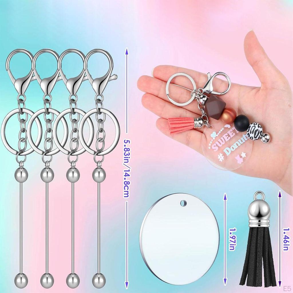 Акриловые брелки-заготовки для винилового комплекта, стержни из бисера, ручная работа, поиск, ремесло, сделай сам