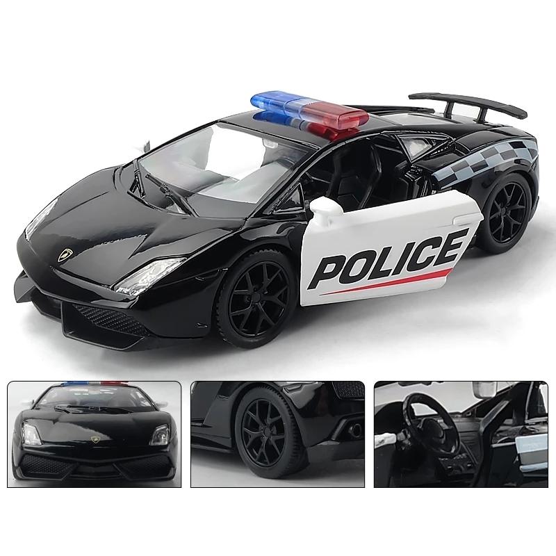 Police Car Series Volkswagen Mercedes Benz Dodge Lamborghini McLaren Ford Chevrolet Corvette Diecasts & Toy Vehicles RMZ City 1:36 Alloy Model