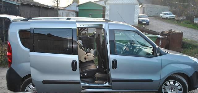 Рейлинги Хром Maxi, пластиковые ножки для Fiat Doblo II 2010-2022 гг