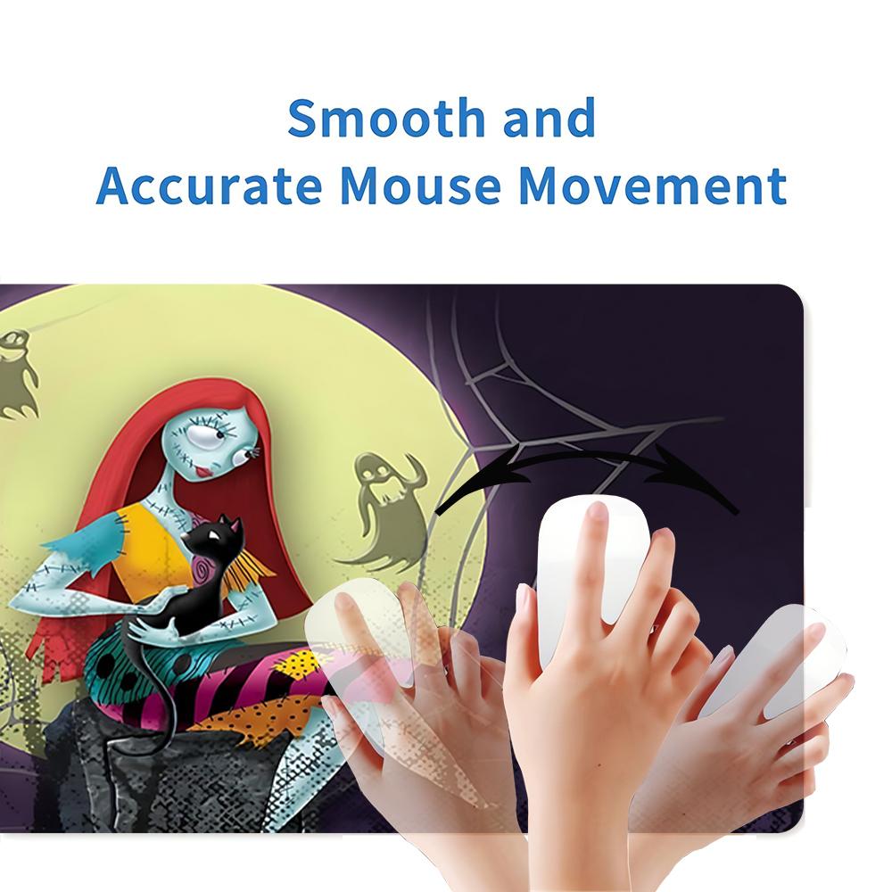 Nightmare Before Christmas Large Gaming Mouse Pad Nonslip Rubber Base Waterproof Desk Mat For Office Pc Laptop