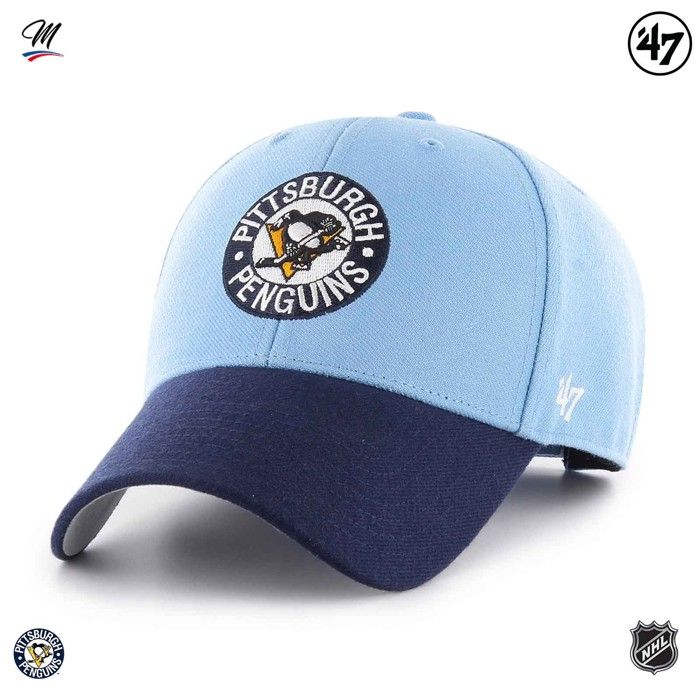 Casquette - 47 NHL - Pittsburgh Penguins - Deux Tons - Confortable - Ajustable