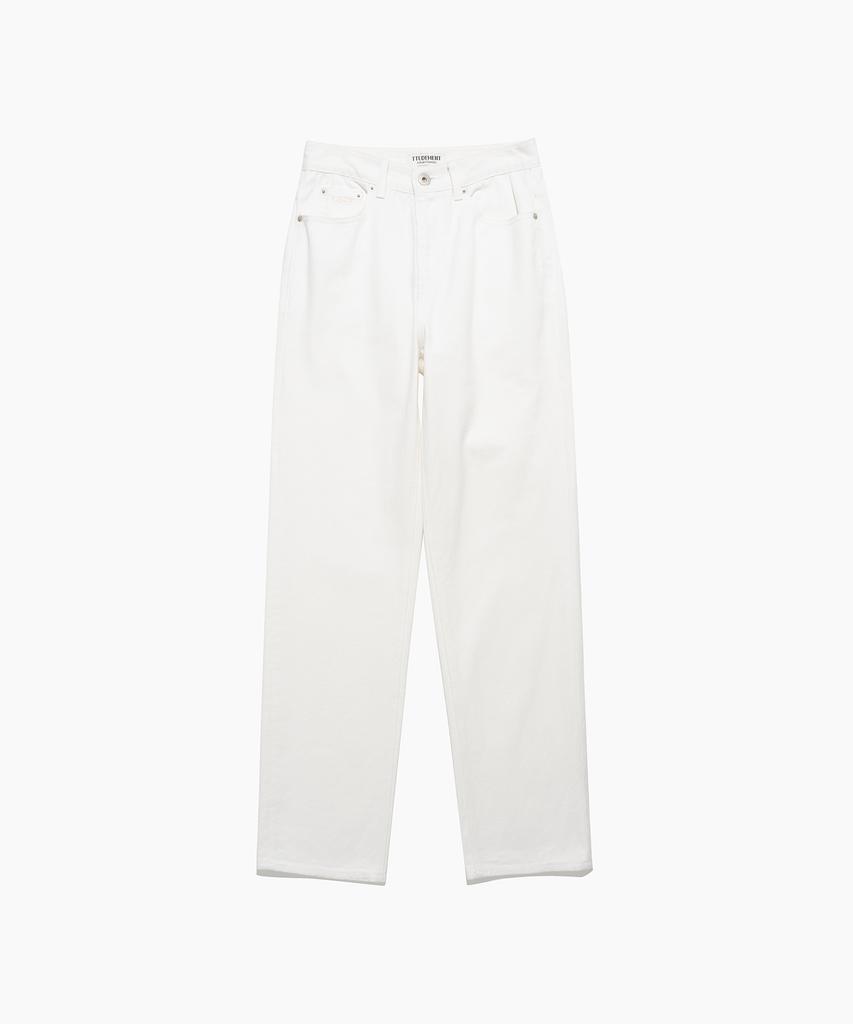 TTUDEMENT Washing Denim Pants White