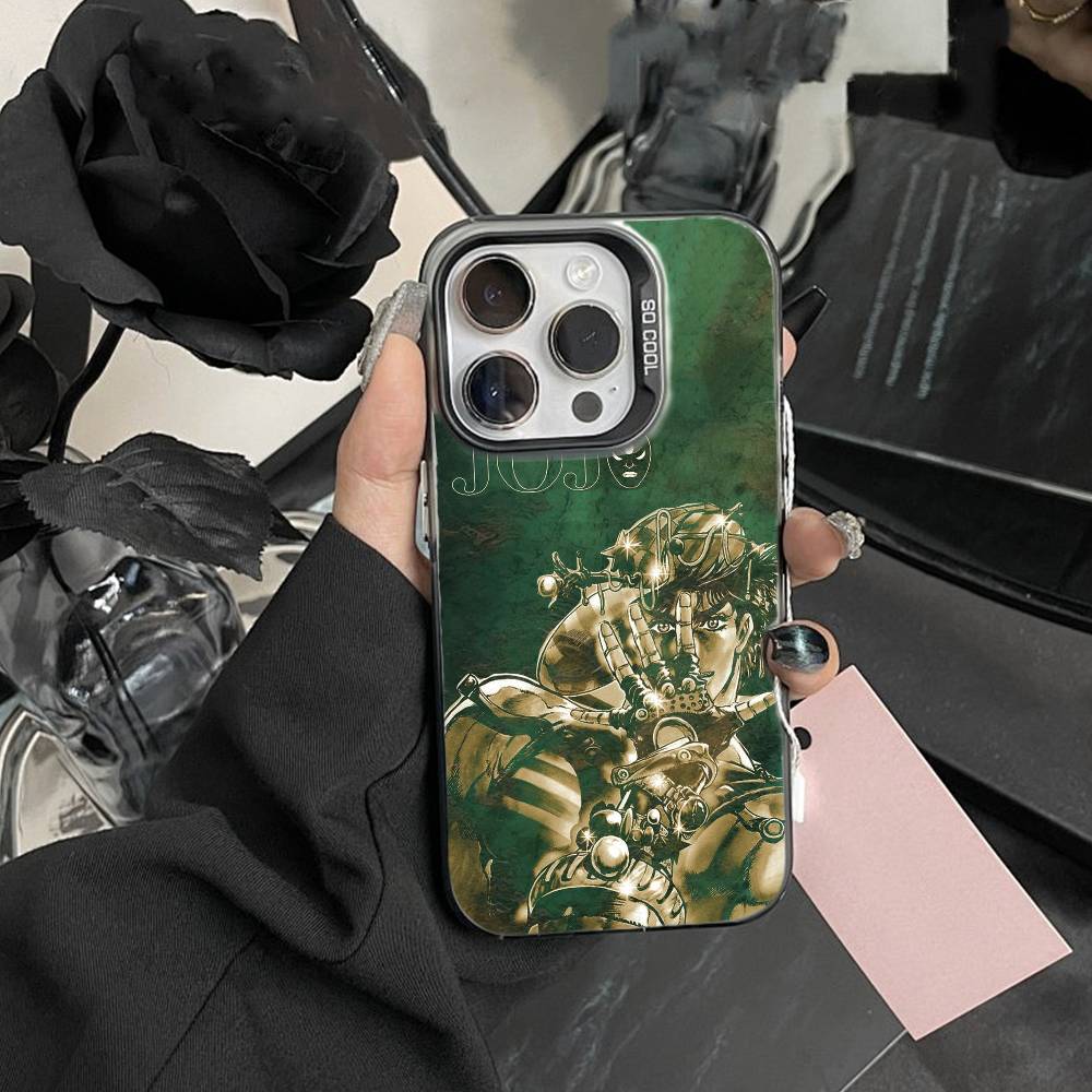 Чехол для телефона N-JoJo's Bizarre Adventure Для iPhone 17,16,15,14,13,12,Pro MAX Белый Матовый Ударопрочный Чехол
