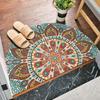 Semicircular Bohemia Rug Entrance Doormat Decorations Non -Slip Living Room Carpet Soft Absorbent Washable Floor Mat Bath Mats