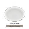round lolita 12-piece fish plate design