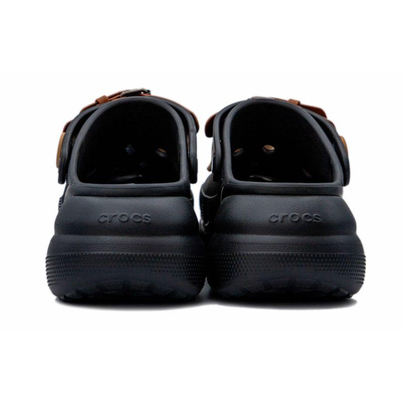 Crocs Классические кроксы Classic Crush для молодежи и девушек, женские, черные