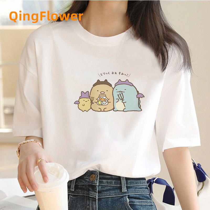 Футболка Sumikko Gurashi Унисекс дизайнерская уличная одежда для мальчиков смешная одежда
