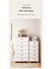 Multi-Layer Movable Storage Cabinet with Wood Lid & High-Value Design for Living Room