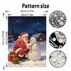 Christmas Pearl Painting Kit Handmade DIY Santa Claus And Snowman Home Decoration Painting