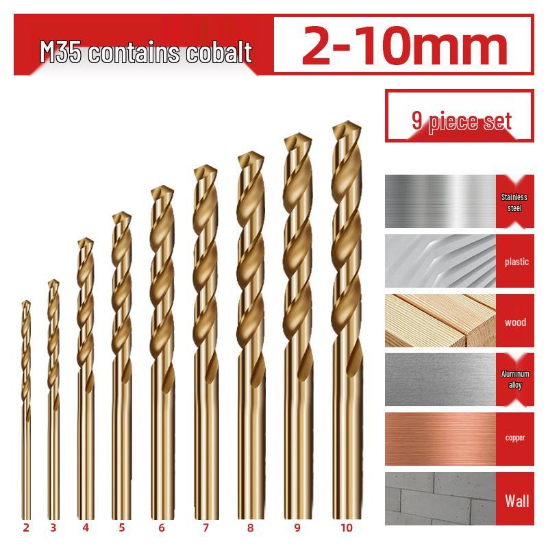 Спиральное сверло из высокотвердой нержавеющей стали 304 с кобальтовым покрытием