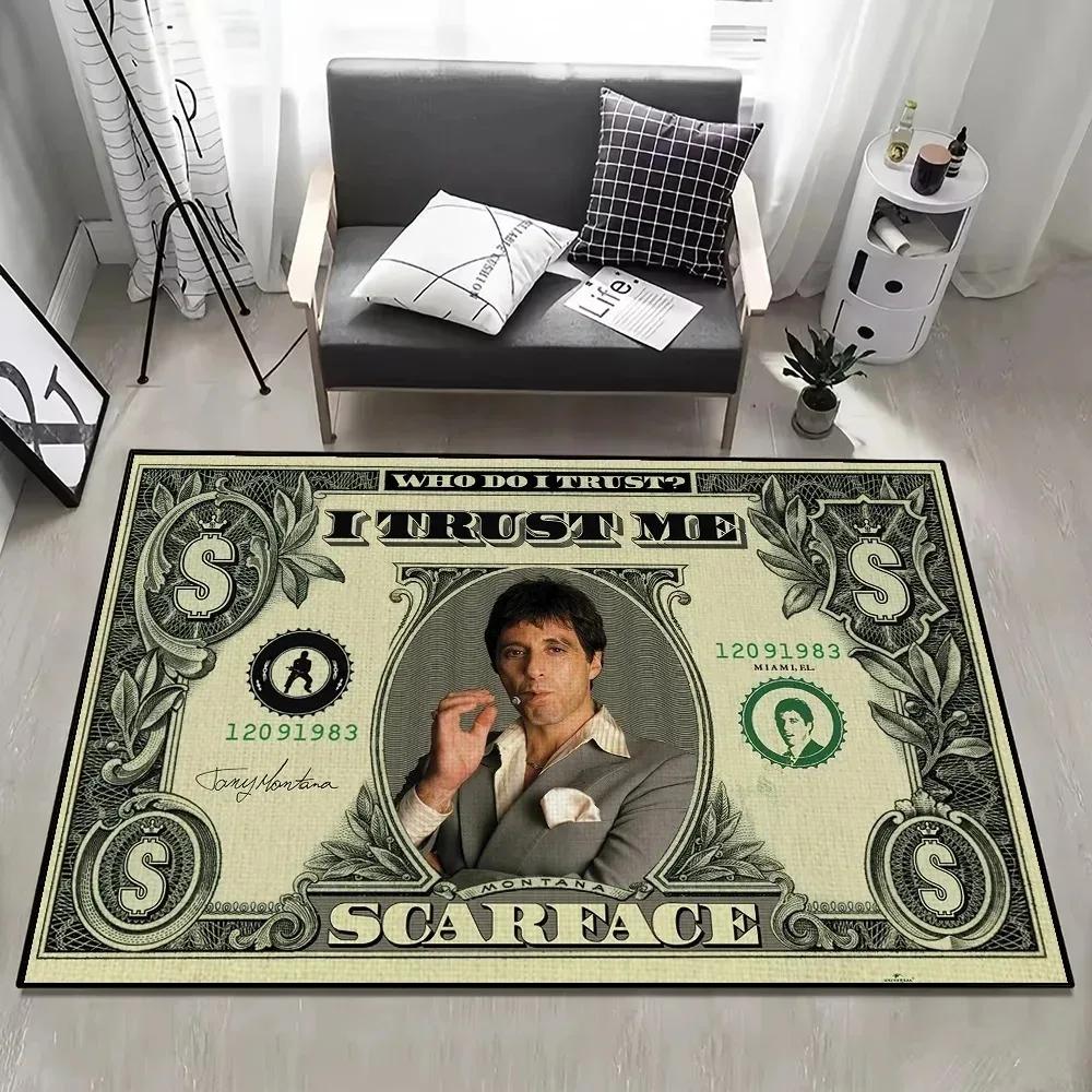 VIKAMA classic movie themed carpet, easy to clean and stain resistant, suitable for kitchen, bathroom, bedroom, and home decor
