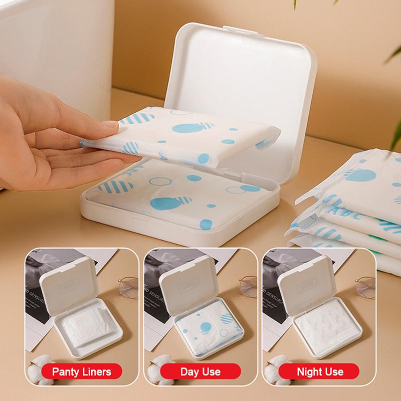 Женская коробка для хранения гигиенических прокладок и тампонов, портативная, водонепроницаемая, пыленепроницаемая, органайзер, простая коробка для гигиенических прокладок с рисунком