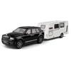 1/20 Внедорожник Cullinan Сплав Прицеп Автодом Модель Автомобиля Литье под Давлением Металл Фургон-кемпер Моторхоум Туристический Автомобиль Модель Звук и Свет Детская Игрушка Подарок
