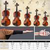 Basswood 1/2 Acoustic Violin with Case Bow Rosin Inside Soft Box Natural Violin Musical Instruments