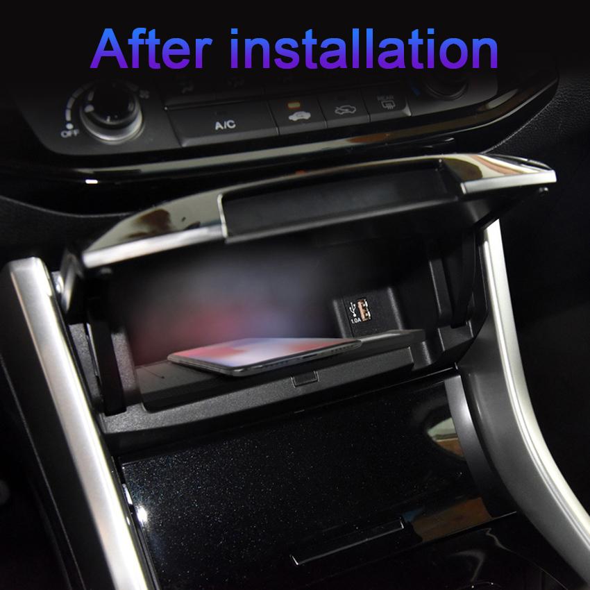 Подходит для Honda Accord 2012 2013 2014 2015 2016 2017 автомобильное беспроводное зарядное устройство QI зарядная пластина держатель мобильного телефона аксессуары