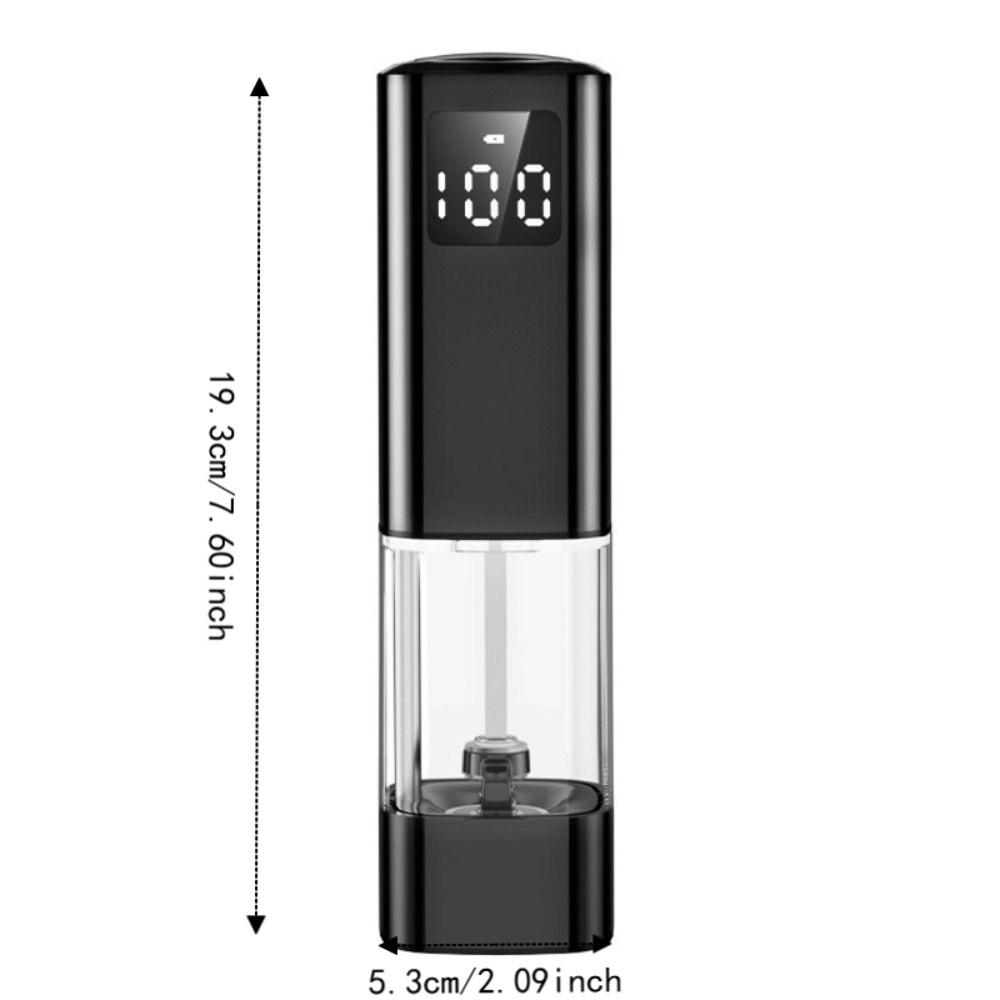 LED Display Electric Salt and Pepper Grinder Adjustable Particle Coarseness Spice Mill Restaurant