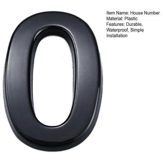 3D House Number Self-Adhesive Simple Installation 0-9 Modern Street Door Home Address Number Mailbox Sign