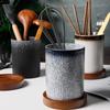 Ceramic Chopstick Bucket Drain Holder Household Kitchen Multifunctional Storage Tank Chopsticks Spoon Knife and Fork Storage