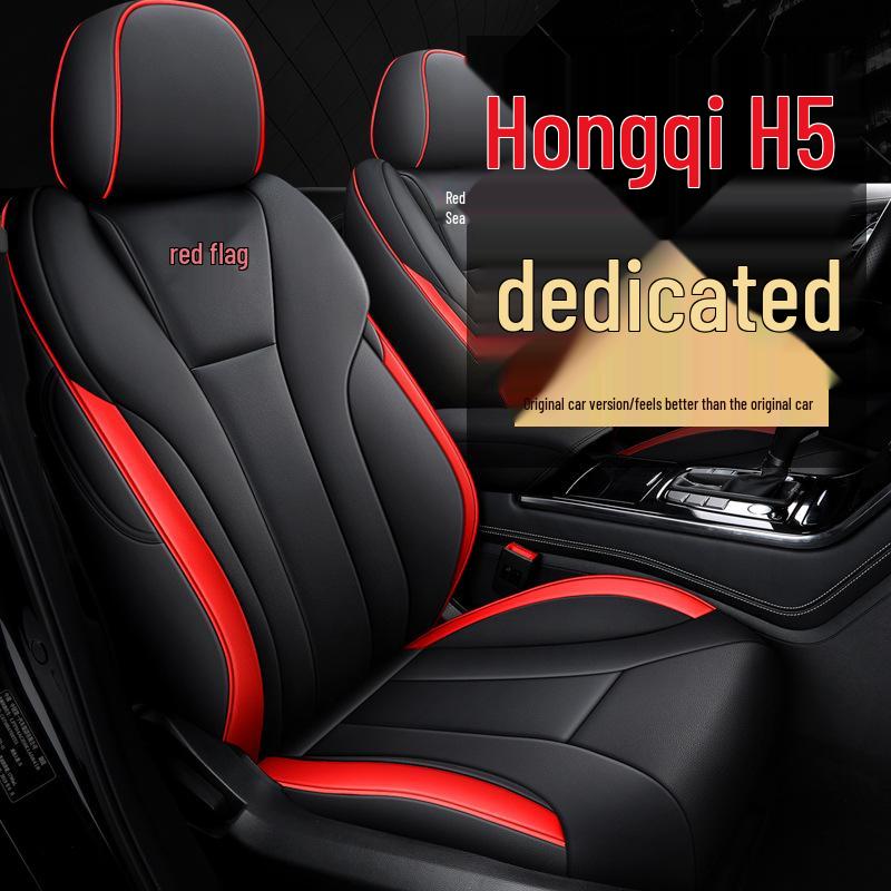 YDG Custom Sports Кожаные Чехлы на Сиденья и Подушки для Hongqi H5 - Всесезонные, Дизайн с Полным Охватом