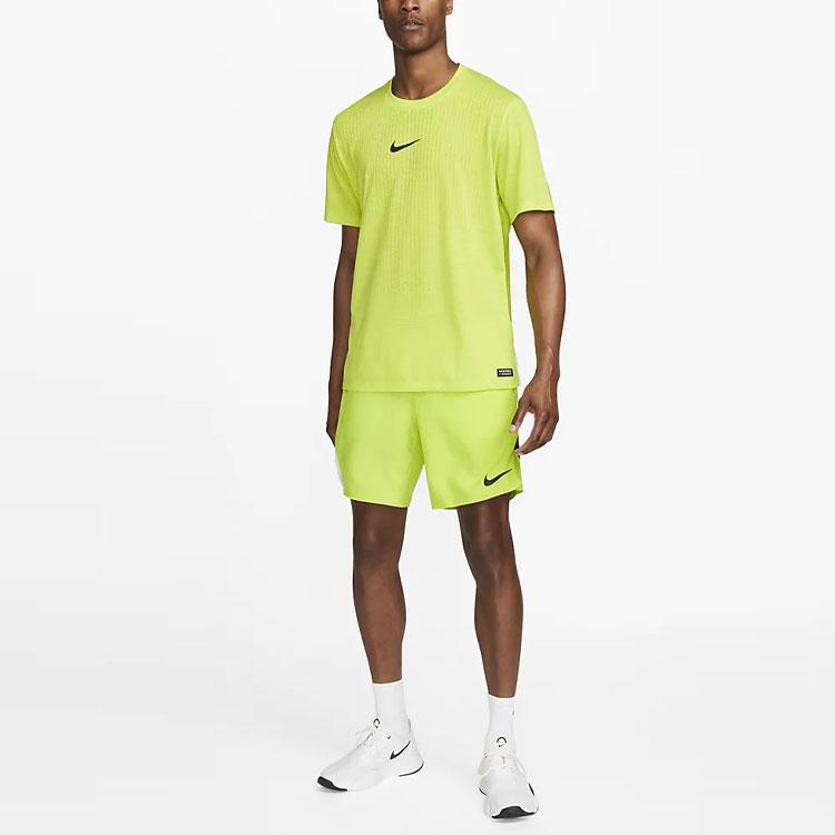 Nike Мужская футболка с короткими рукавами Pro Dri-FIT Adv Training, атомно-зеленый цвет DD1704-321