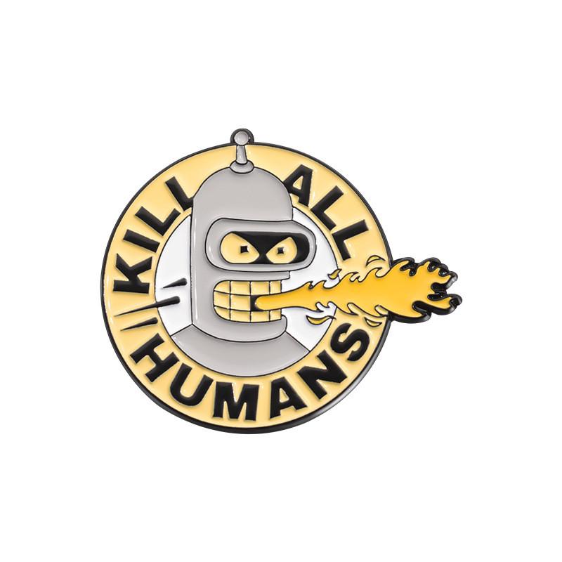 Artistic Character Cartoon Brooch Alloy Pin Eyecatching Design For Collectors And Lovers Fashion