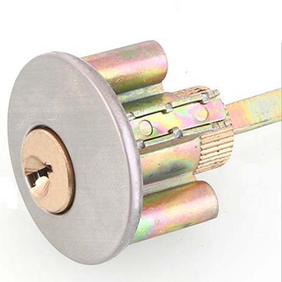 Круглые дверные ручки из нержавеющей стали, входные внутренние проходные замки, ключ