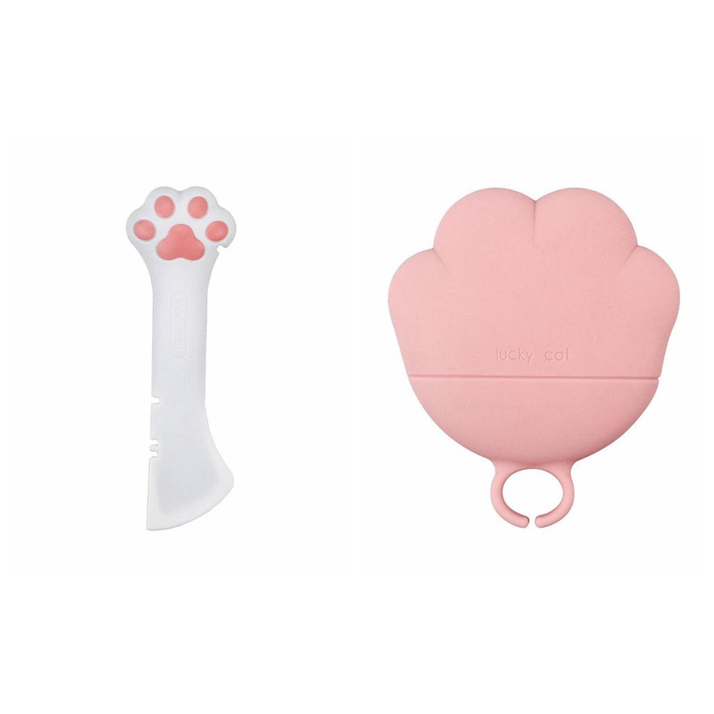 Universal Size Reusable Cat Dog Silicone Sealing Pet Food Spoon Can Covers Tin Opener Can Lids