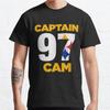 Мужская мода повседневные футболки с короткими рукавами Captain Cam большие футболки