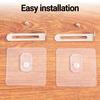 2Pcs Furniture Anti-falling Device No Drilling Required L Bracket Transparent Seamless Adhesive Wall Anti Tip