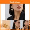 Fashionable Irregular Gold Geometric Earrings Stylish Alloy Circle Earrings