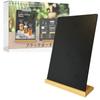 Ideamall Wooden Mini Tabletop Blackboard, Menu Board, W21cm X H30cm (Black)