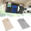 Сумка для хранения автомобильного солнцезащитного козырька из искусственной кожи, очки, билет, органайзер для мобильного телефона