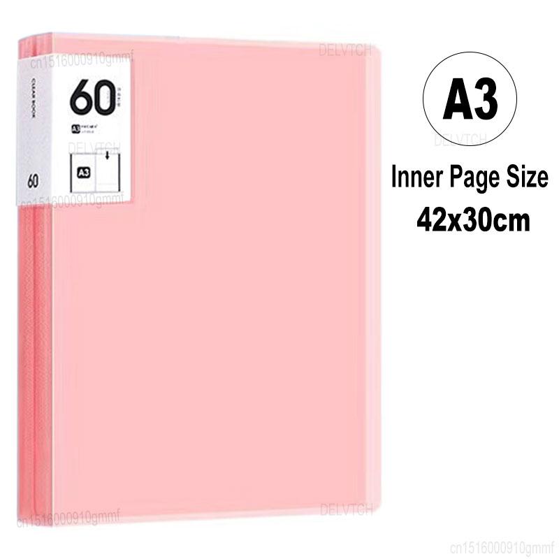 Папка-файл на 60 карманов формата A4 A3 Альбом для фотографий Сумка для хранения документов Книга для презентаций Бумага для рисования Живопись Коллекция поп-арта Органайзер