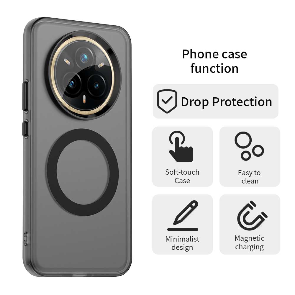 Магнитная Роскошная Беспроводная Зарядка для чехла Magsafe для OPPO Realme 14 Pro Plus Pro+ 5G Матовый Полупрозрачный Конфетный Противоударный Чехол